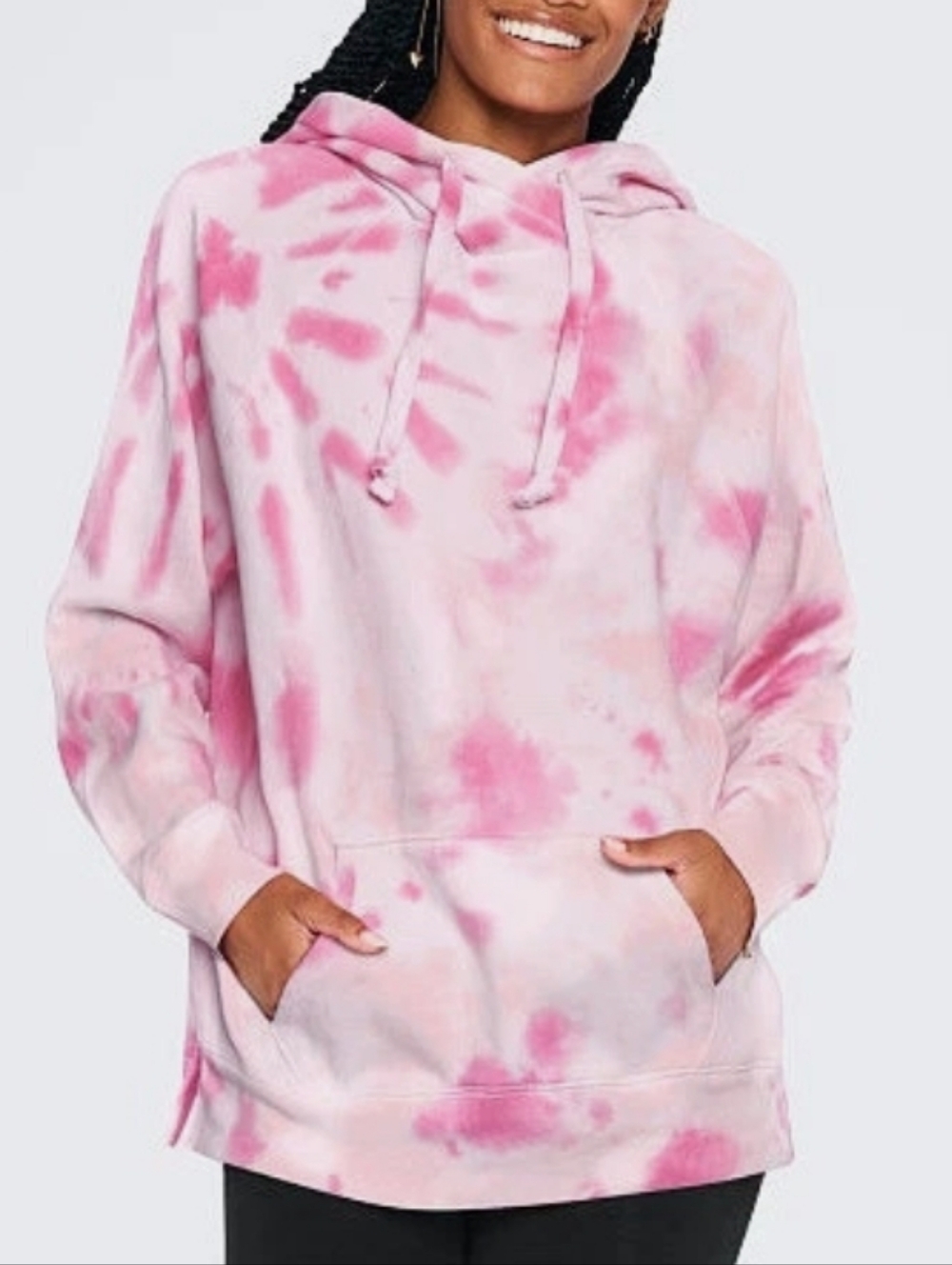 Pink Victoria's secret tie dye Hoodie Size Small Nwot